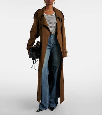 Top Cassandre in jersey di cotone | Saint Laurent