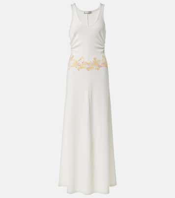 Abito lungo Crystal Orbit con pizzo | Christopher Esber