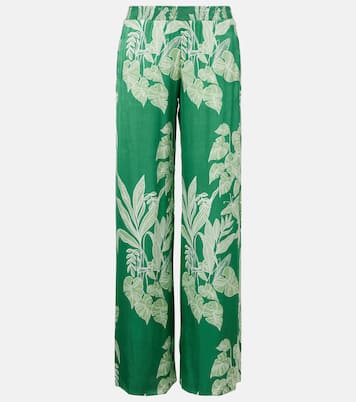 Weite Hose Cecile aus Satin | Poupette St Barth