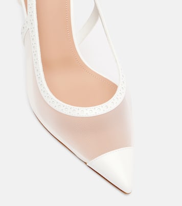 Aubrey 70 mesh slingback pumps | Malone Souliers