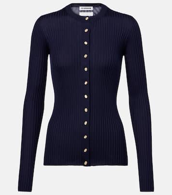 Ribbed-knit silk cardigan | Jil Sander
