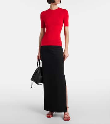 Celina ribbed-knit wool-blend top | Khaite