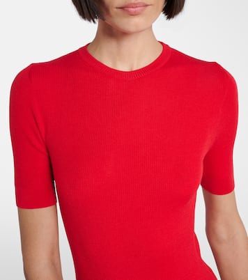Celina ribbed-knit wool-blend top | Khaite
