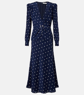 Polka-dot silk midi dress | Alessandra Rich