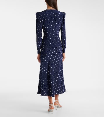 Polka-dot silk midi dress | Alessandra Rich