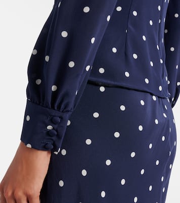 Polka-dot silk midi dress | Alessandra Rich