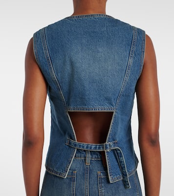 Denim vest | Victoria Beckham