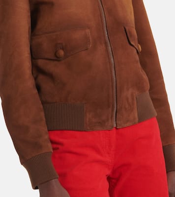 Giacca blouson in suede | Prada