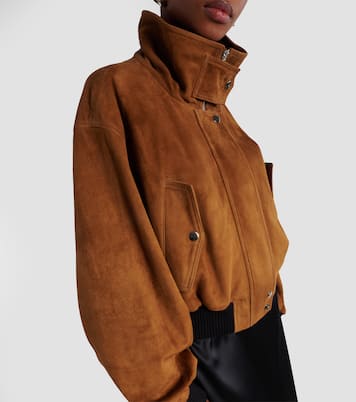 Briar suede bomber jacket | Nour Hammour