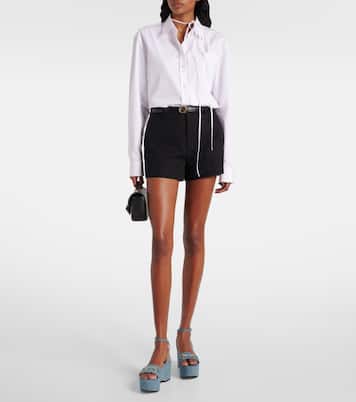 Horsebit denim platform sandals | Gucci
