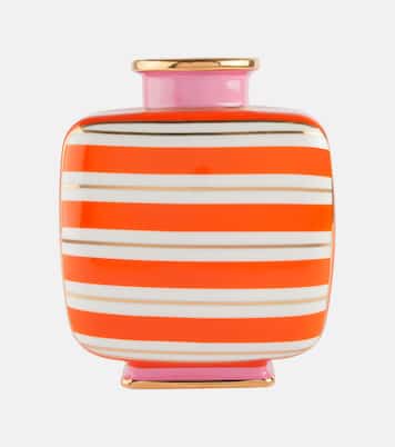 Portofino Square striped porcelain vase | Jonathan Adler