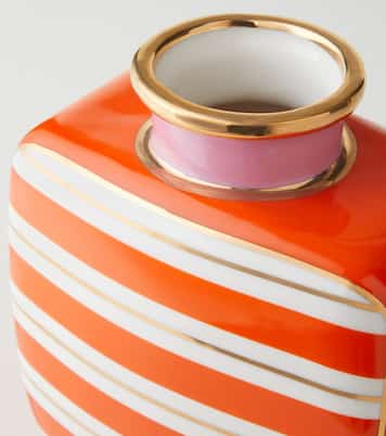 Portofino Square striped porcelain vase | Jonathan Adler