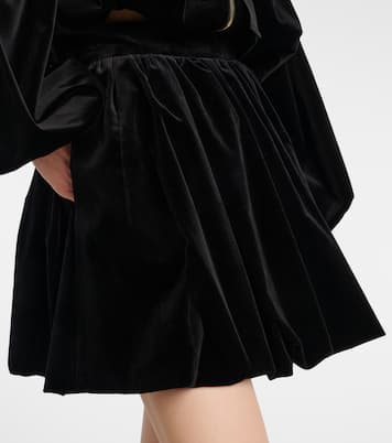 Cotton velvet miniskirt | Patou