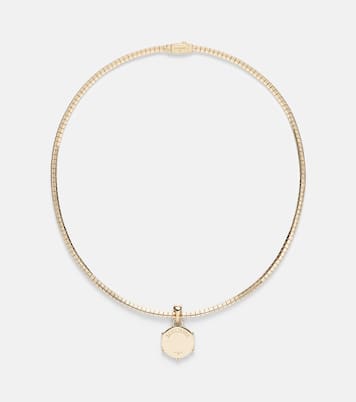 18kt gold necklace with diamonds | FoundRae