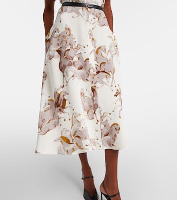 Robe chemise Kiera imprimée en soie | Altuzarra