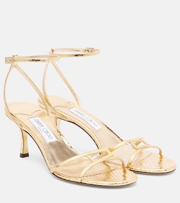 Sandalen 1998 Leo 65 aus Metallic-Leder | Jimmy Choo