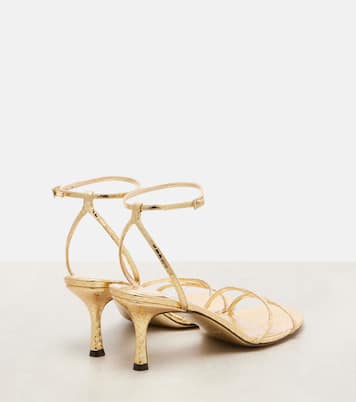 Sandalen 1998 Leo 65 aus Metallic-Leder | Jimmy Choo