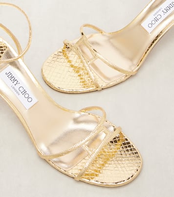 Sandalen 1998 Leo 65 aus Metallic-Leder | Jimmy Choo