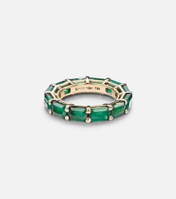 18kt gold ring with emerald | Shay Jewelry