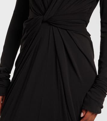 Gathered cotton-blend jersey maxi dress | Entire Studios