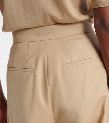 Pantalones tapered Kabuki de lona | Max Mara
