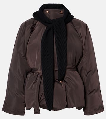 Belted hooded puffer jacket | Magda Butrym