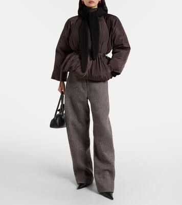 Belted hooded puffer jacket | Magda Butrym