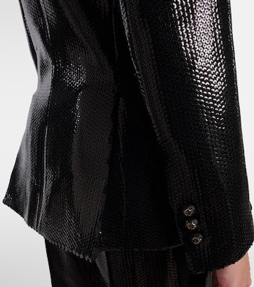 Sequined satin blazer | Elie Saab
