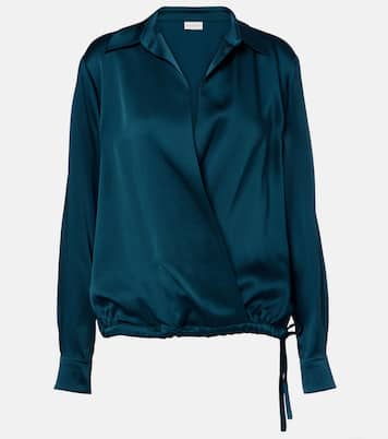 Satin wrap top | Dries Van Noten