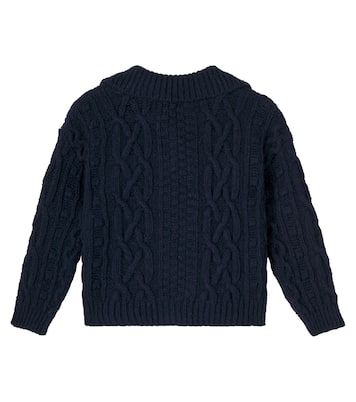 Maria cable-knit wool-blend cardigan | The New Society