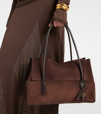 Schultertasche Large aus Veloursleder | Tom Ford