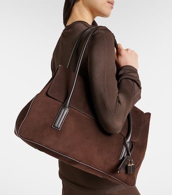 Schultertasche Large aus Veloursleder | Tom Ford