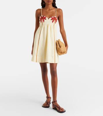 Minikleid Cocoon Tree aus Leinen | Farm Rio