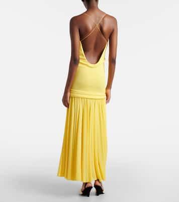 Abiha缩褶针织中长连衣裙 | Jacquemus