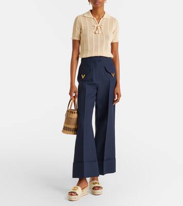 Mules VLogo en cuir | Valentino Garavani