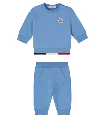 Baby fleece sweatshirt and sweatpants set | Moncler Enfant