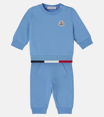 Baby fleece sweatshirt and sweatpants set | Moncler Enfant