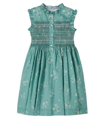 Fabiola smocked floral cotton dress | Bonpoint