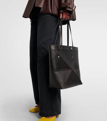 Puzzle Fold Medium leather tote bag | Loewe