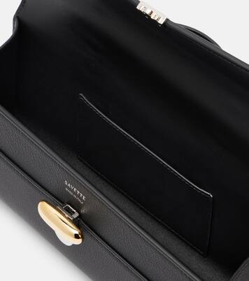 Symmetry Slim leather top-handle bag | Savette