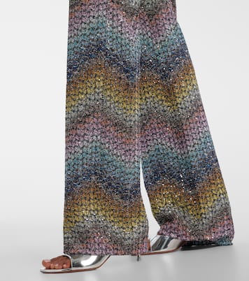 Sequined lamé wide-leg pants | Missoni