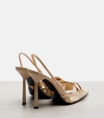 Bow-detail mesh slingback pumps | Prada