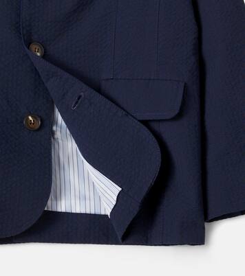 Sybil cotton seersucker blazer | La Coqueta