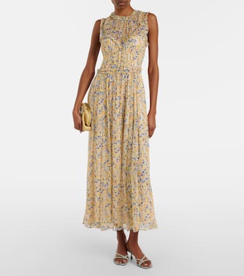 Kasia floral silk chiffon maxi dress | Ulla Johnson