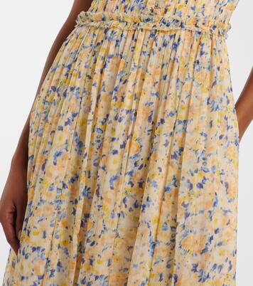 Kasia floral silk chiffon maxi dress | Ulla Johnson