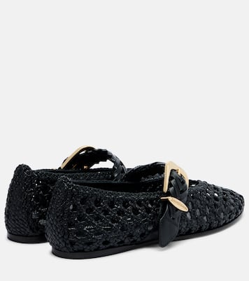 Alchemy braided leather Mary Jane flats | Zimmermann