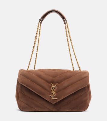 Loulou Medium suede shoulder bag | Saint Laurent