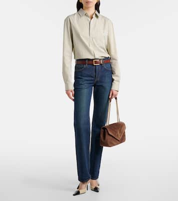 Loulou Medium suede shoulder bag | Saint Laurent