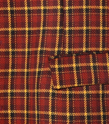 Checked wool blazer | Plan C