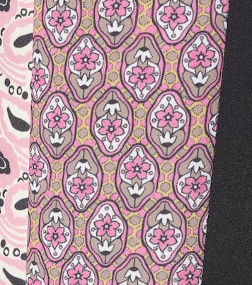 Printed high-rise crêpe pants | Prada